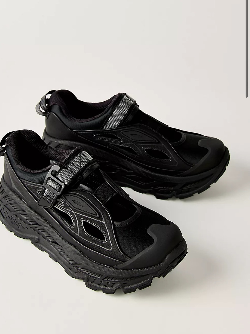 New W/O Box - Hoka One One Stinson Breeze Black Carbon Black - 8 - Picture 2 of 5